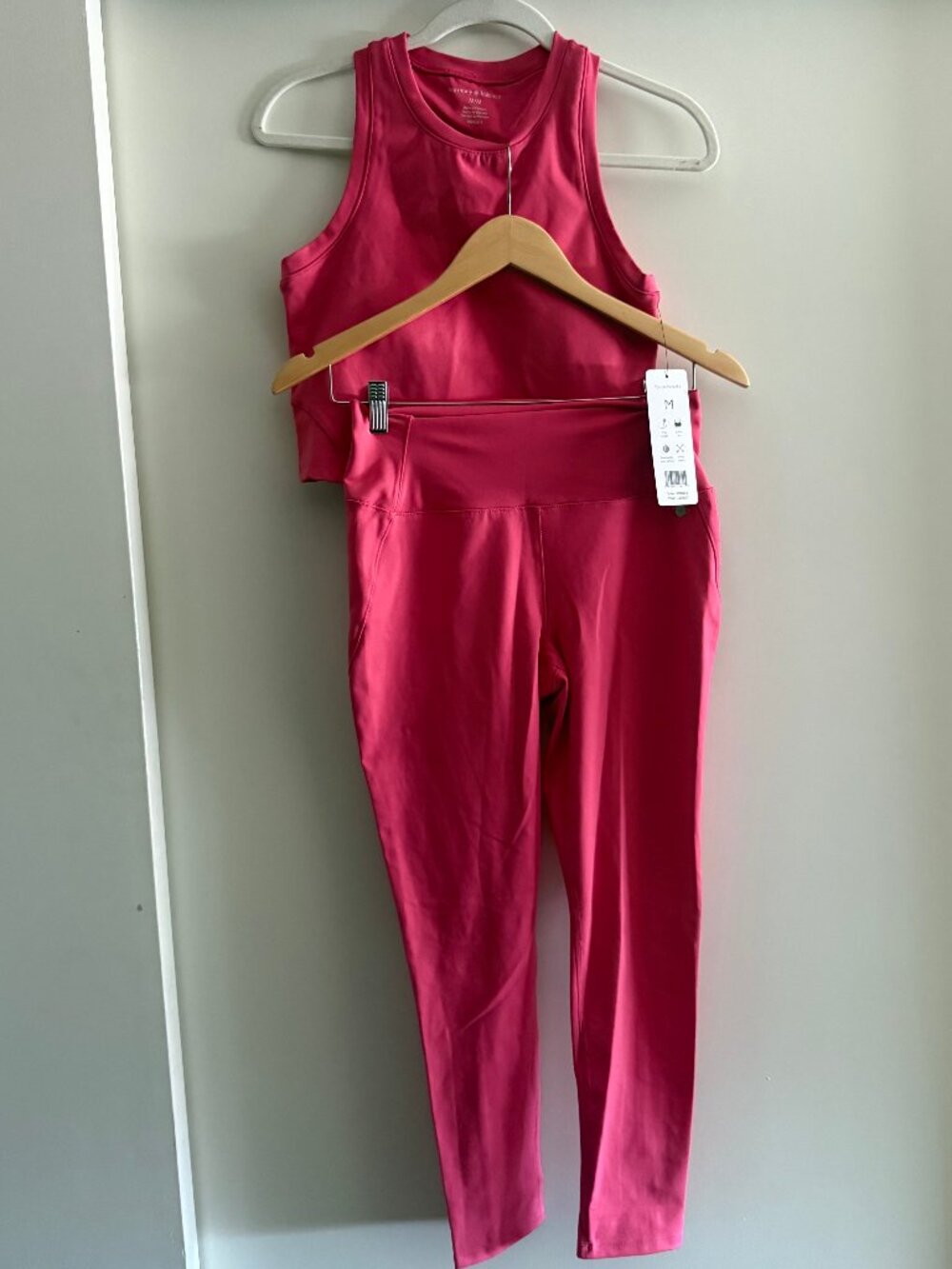 NWT Harmony Balance Activewear Matching Set Sports Bra Tank and Leggings